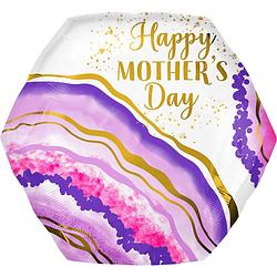 Foto van Amscan folieballon happy mother's day 58 x 55 cm paars/wit