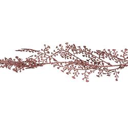 Foto van Cosy at home kerstslinger - 2x - roze - 180 cm - kunststof - guirlandes