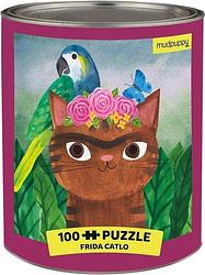 Foto van Frida catlo artsy cats puzzle tin (100 piece) - puzzel;puzzel (9780735362871)