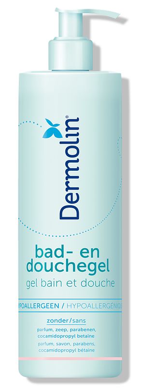 Foto van Dermolin bad en douchegel