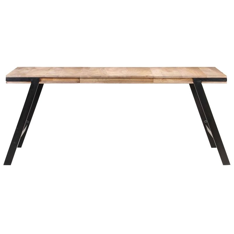 Foto van The living store - houten eettafel - 180 x 90 x 76 cm - massief mangohout