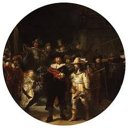 Foto van Wallart behangcirkel the night watch 190 cm