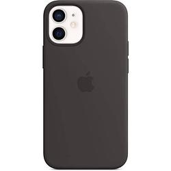 Foto van Apple iphone 12 mini siliconen hoesje met magsafe - zwart