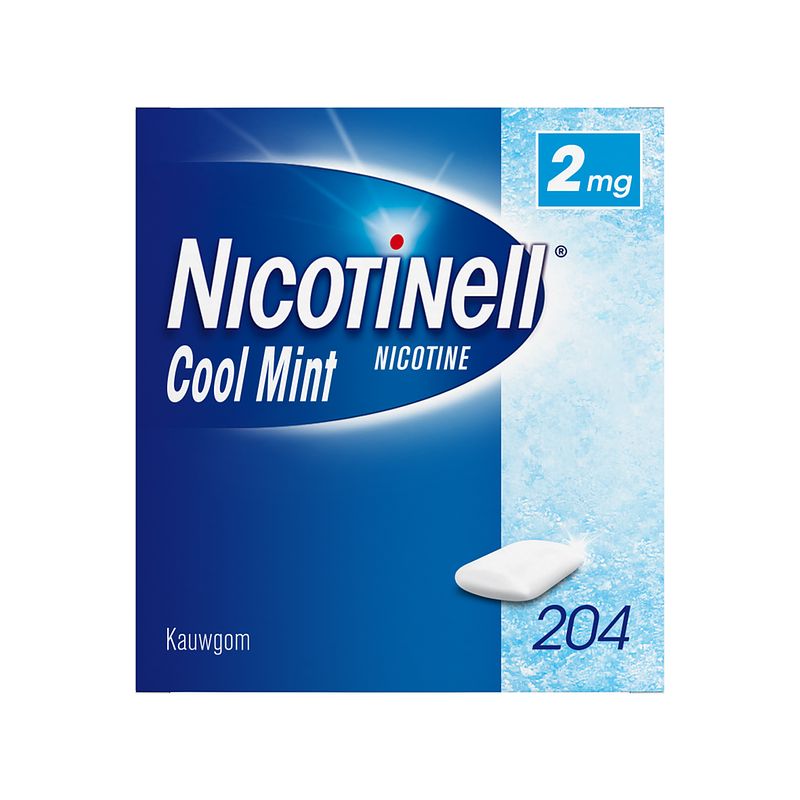 Foto van Nicotinell kauwgum 2mg cool mint - voor stoppen met roken