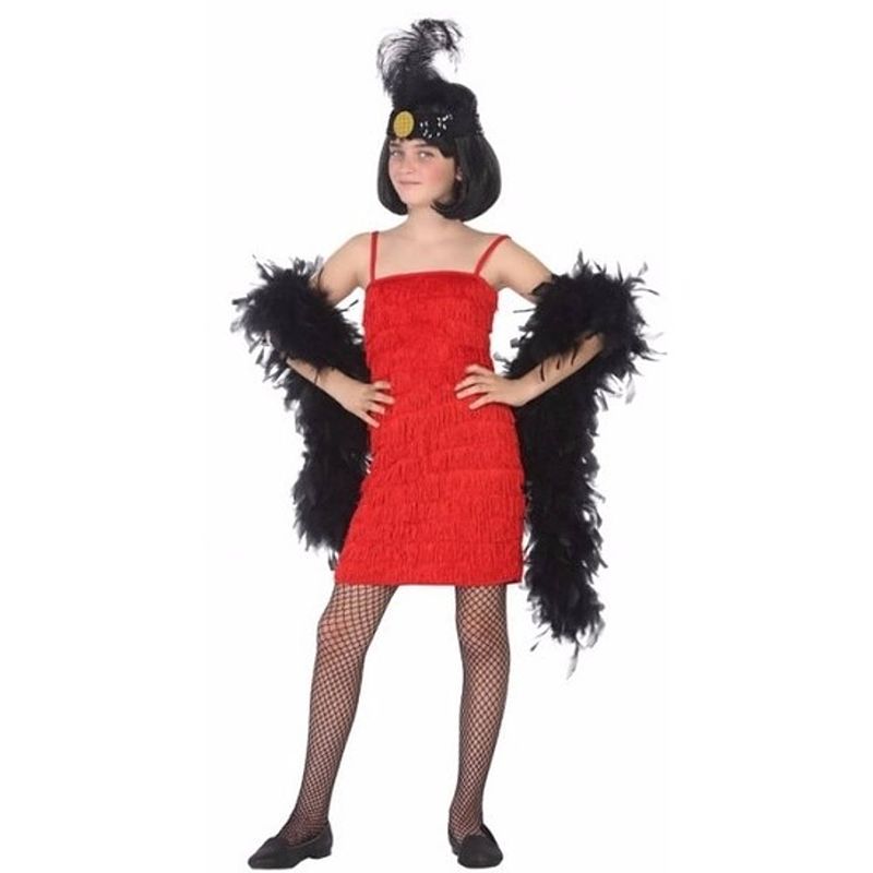 Foto van Jaren 20 flapper kostuum voor meisjes 116 (5-6 jaar) - carnavalsjurken