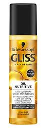 Foto van Schwarzkopf gliss kur oil nutritive anti-klit spray
