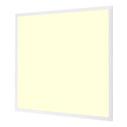 Foto van Led paneel - aigi - 60x60 warm wit 3000k - 40w high lumen ugr19 - inbouw vierkant - inclusief stekker - mat wit -