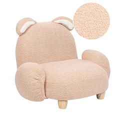 Foto van Beliani kanna - fauteuil-beige-nepbont