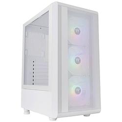 Foto van Thermaltake ca-1x2-00m6wn-00 midi-tower gaming-behuizing wit 3 voorgeïnstalleerde led-ventilators, zijvenster