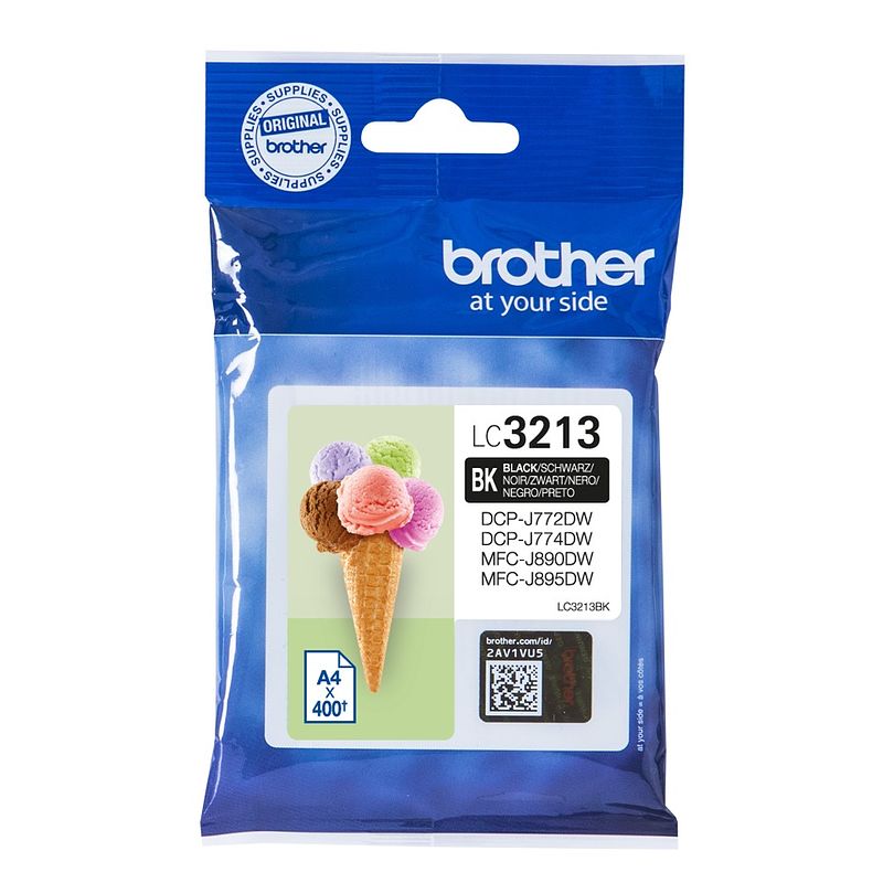 Foto van Brother lc-3213bk inkt zwart