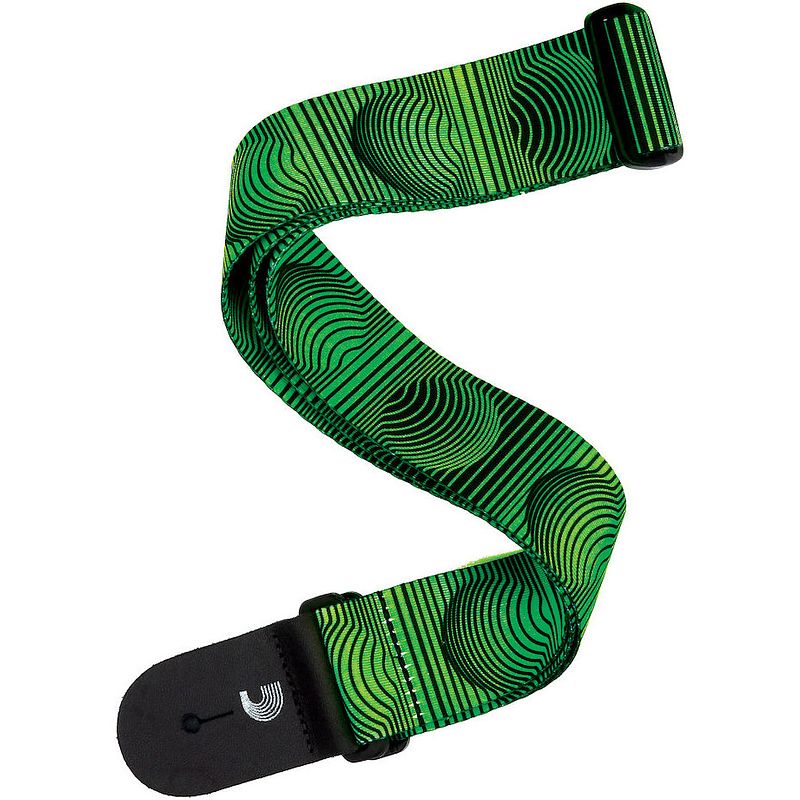 Foto van D'saddario p20w1506 gitaarband optical art green orbs