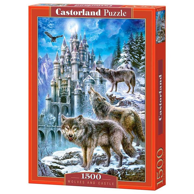 Foto van Castorland puzzel wolves and castle - 1500 stukjes