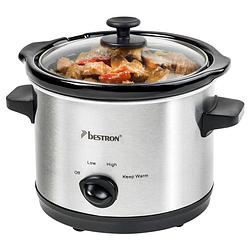 Foto van Bestron slowcooker asc150 120 w 1,5 l roestvrij staal