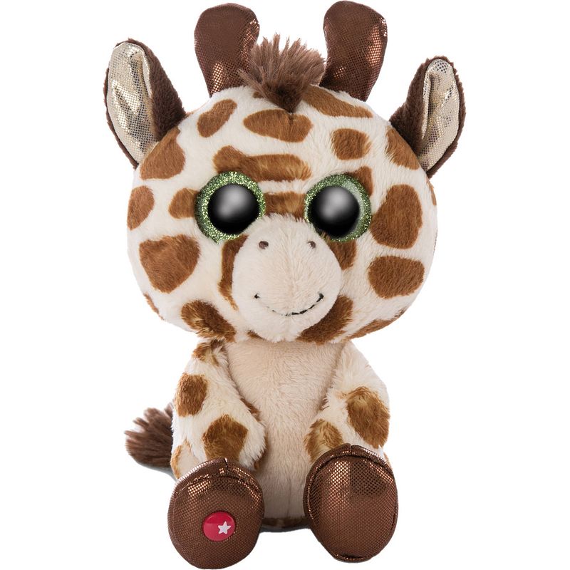 Foto van Nici knuffelgiraf giraffe halla 15 cm polyester beige/bruin