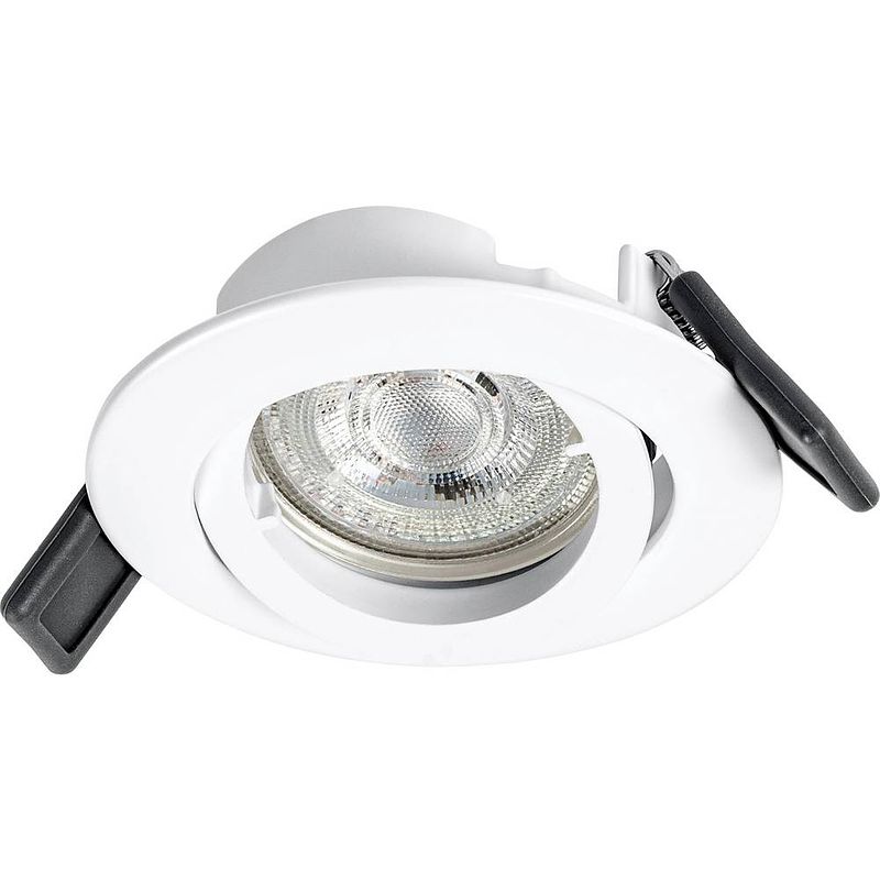 Foto van Ledvance recess downlight twistlock gu10 led-inbouwlamp voor badkamer gu10 4.5 w ip20 wit