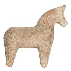 Foto van Clayre & eef decoratie paard 21*7*20 cm bruin keramiek decoratief