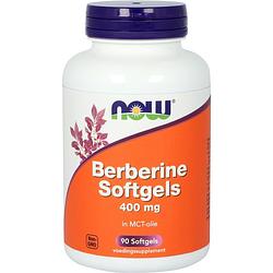 Foto van Now berberine 400 mg softgels
