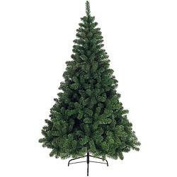 Foto van Kunst kerstboom/kunstboom groen h210 cm - kunstkerstboom