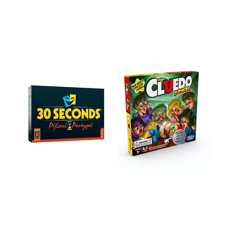 Foto van Spellenset - bordspel - 2 stuks - 30 seconds & cluedo junior