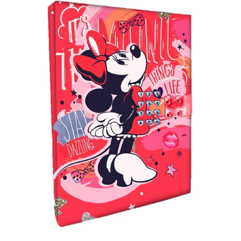 Foto van Disney minnie mouse dagboek met geheime code - dagboeken