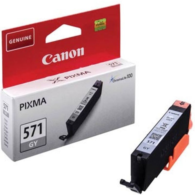 Foto van Canon inktcartridge cli-571gy grijs, 780 pagina's - oem: 0389c001