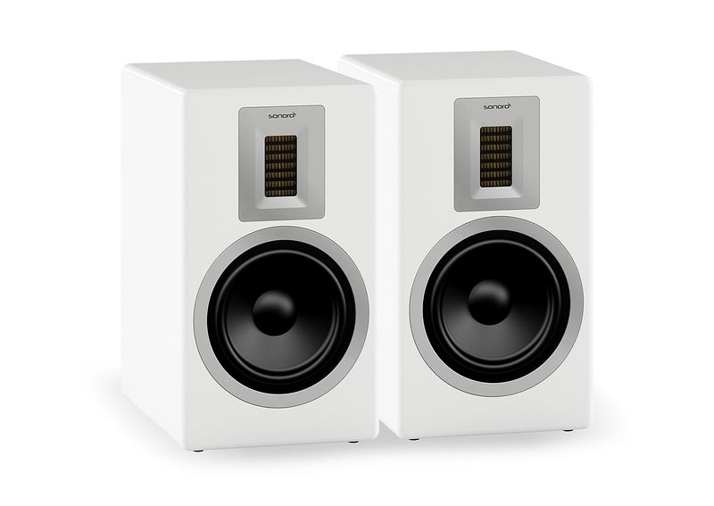 Foto van Sonoro orchestra boekenplank speaker wit