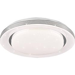 Foto van Led plafondlamp - plafondverlichting - trion atras - 18w - aanpasbare kleur - afstandsbediening - dimbaar - sterlicht -