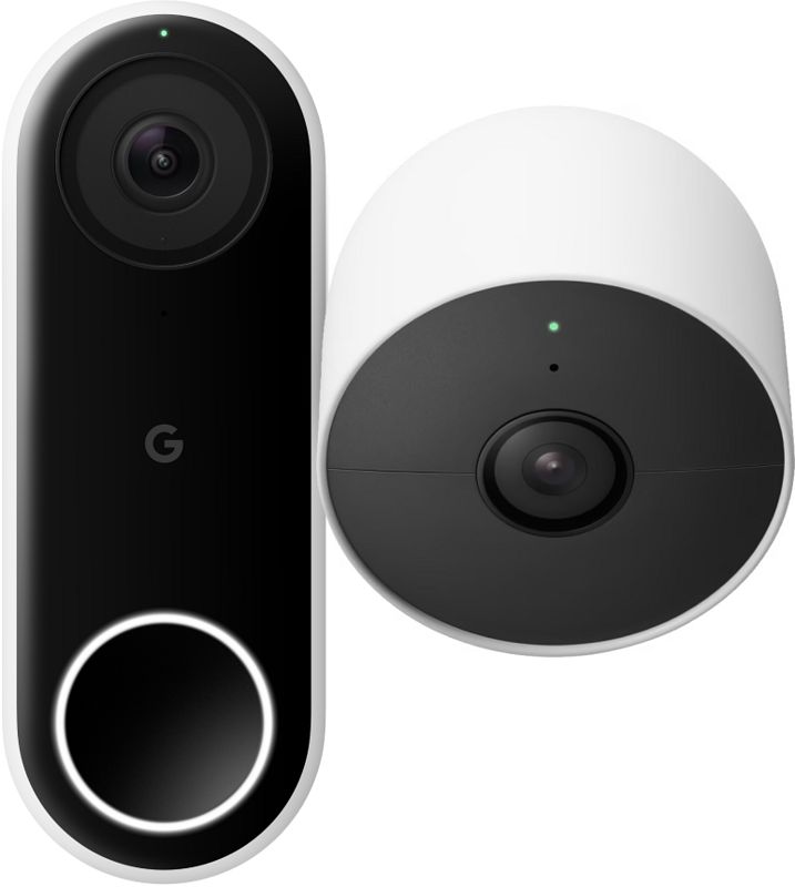 Foto van Google nest hello doorbell + google nest cam