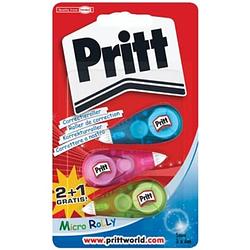 Foto van Pritt correctieroller micro rolly 2 + 1 gratis, op blister