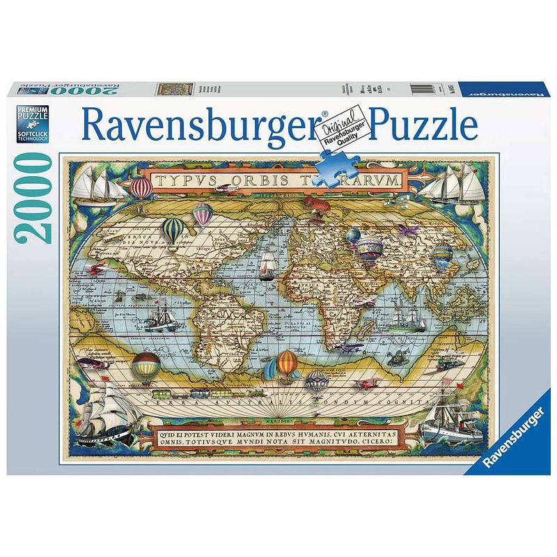 Foto van Ravensburger puzzel de wereld rond 2000st