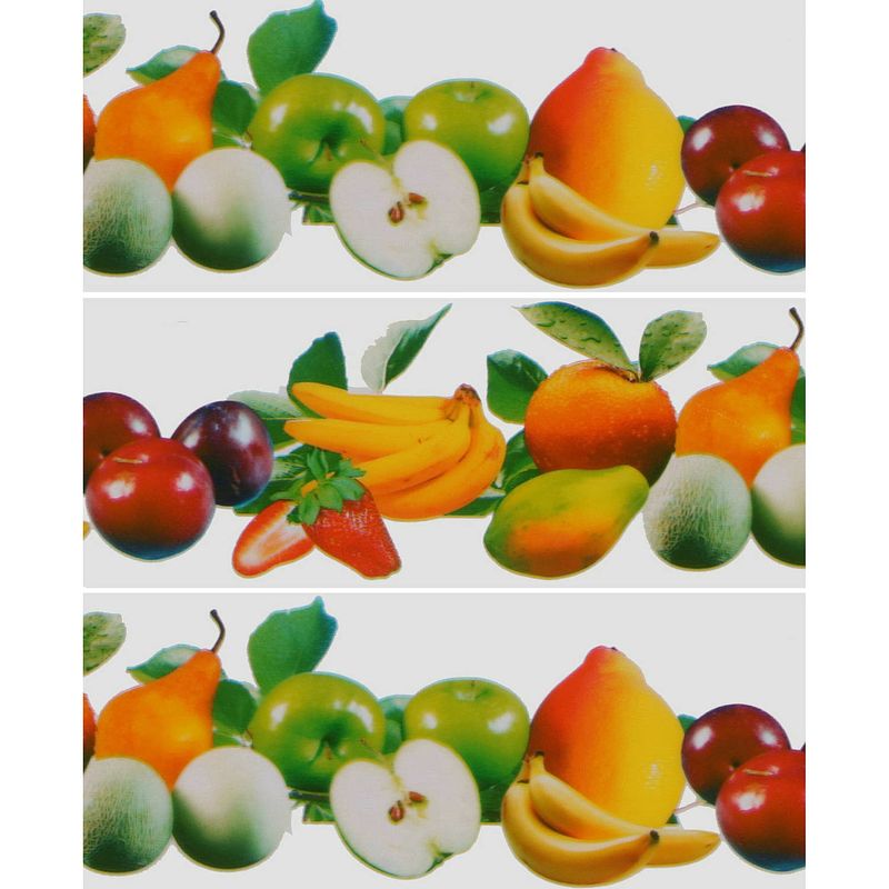 Foto van Fruitvliegjes val fruit raamstickers - 6x stickers - ongedierte bestrijding - ongediertevallen - ongediertebestrijding