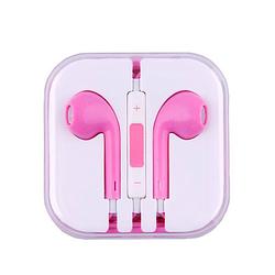 Foto van Headset voor apple iphone oordopjes 3.5mm audiojack oortjes roze