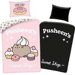 Foto van Pusheen dekbedovertrek glow in the dark, sweet - eenpersoons - 140 x 200 cm - katoen