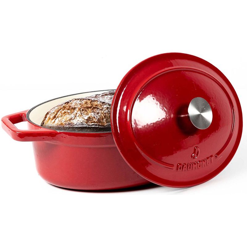 Foto van Daumonet bocuse rouge - gietijzeren braadpan ovaal