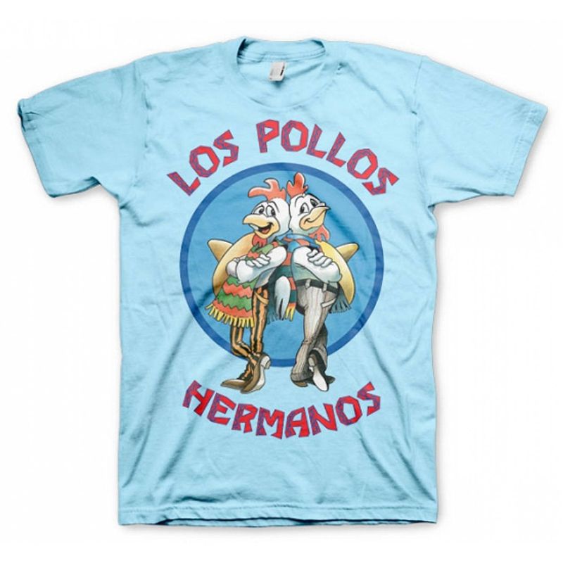 Foto van T-shirt breaking bad los pollos blauw - m - feestshirts