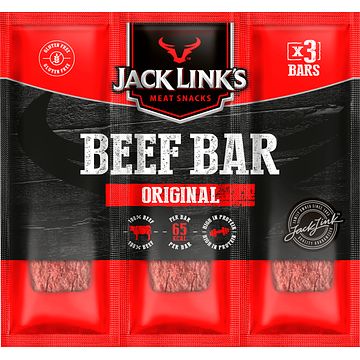 Foto van Jack link's beef bar original 3 x 22, 5g bij jumbo