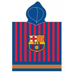 Foto van Fc barcelona badponcho fc barcelona 120 x 60 cm katoen blauw/rood