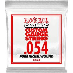 Foto van Ernie ball 1254 .054 classic pure nickel wound losse snaar voor elektrische gitaar