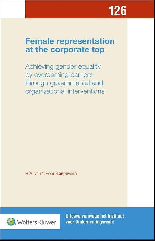 Foto van Female representation at the corporate top - paperback (9789013168532)