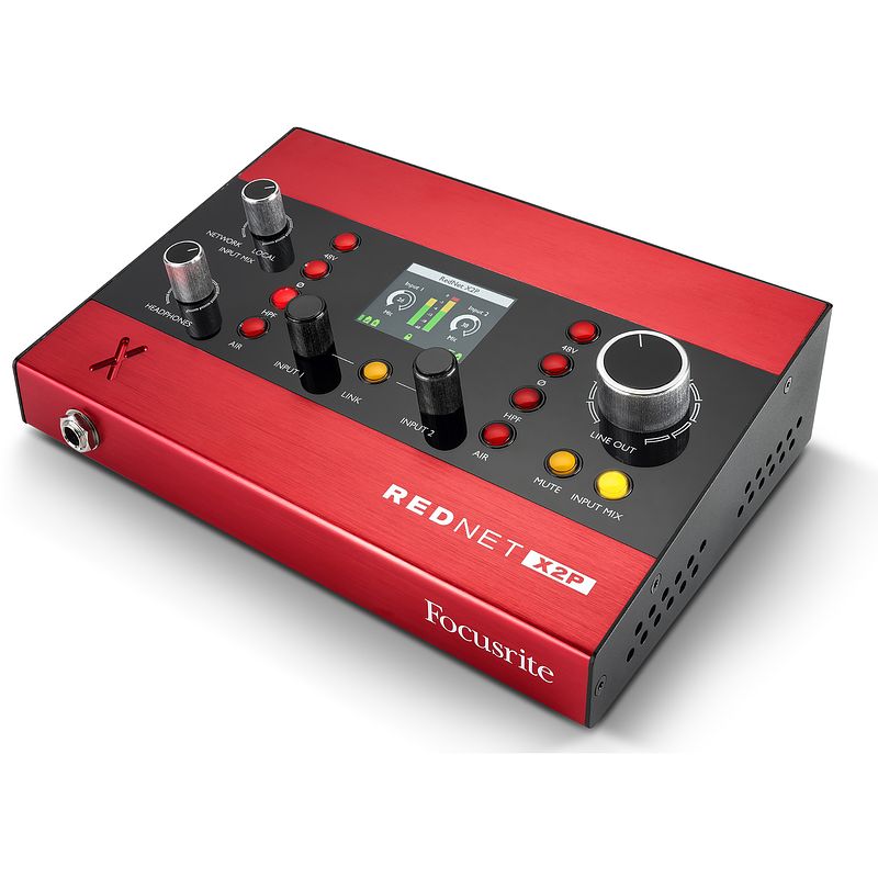 Foto van Focusrite pro rednet x2p dante/ethernet audio-interface