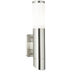 Foto van Brilliant ellary 90952a82 buitenlamp (wand) e27, gu10 zilver