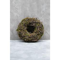 Foto van Couronne dikke krans met bonsai moss ø30cm