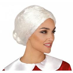 Foto van Fiestas guirca verkleedpruik mrs. claus dames synthetisch blond