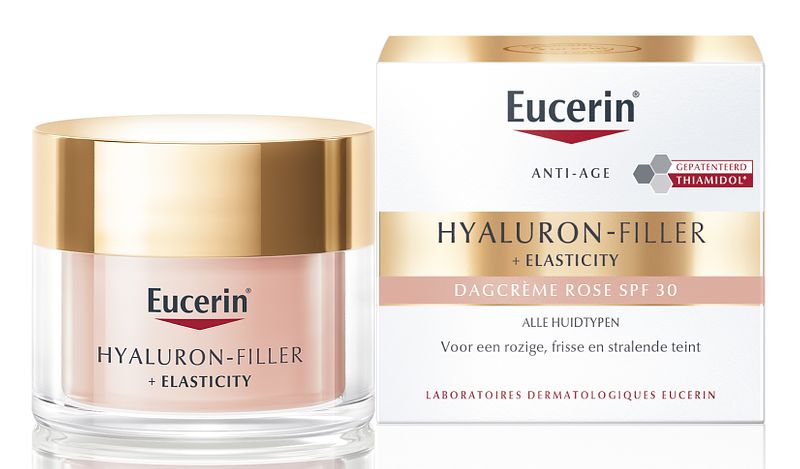 Foto van Eucerin hyaluron-filler + elasticity dagcrème rose spf 30