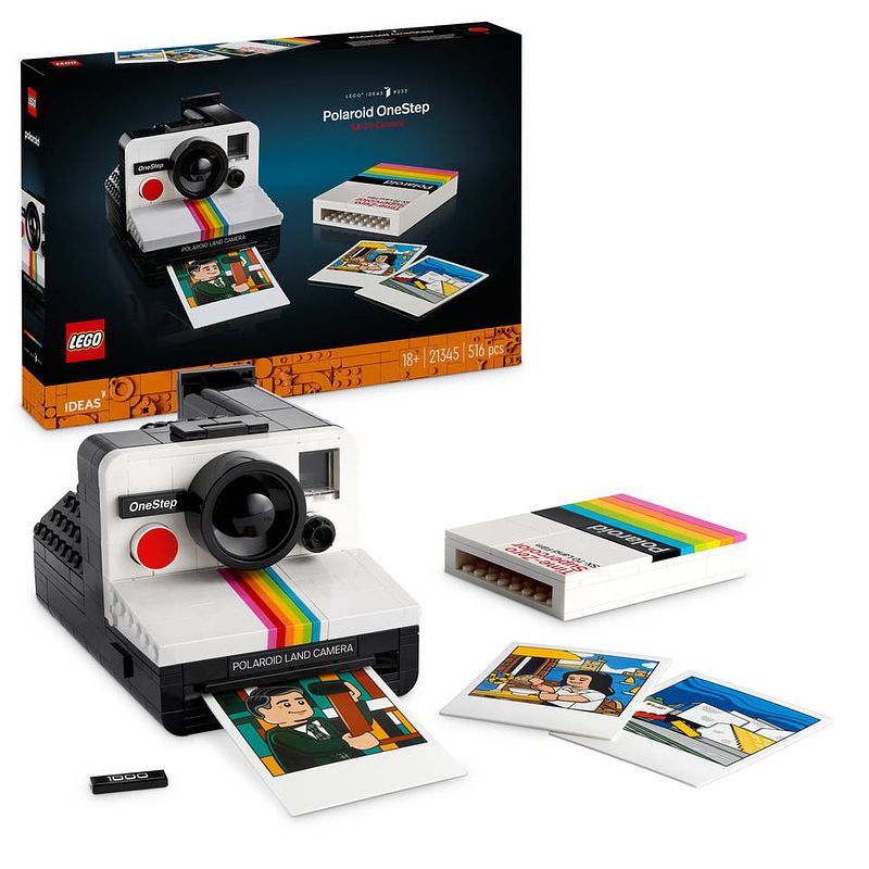 Foto van Lego ideas polaroid onestep sx-70 camera 21345