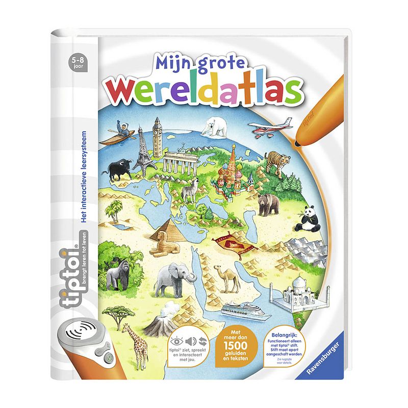 Foto van Ravensburger tiptoi mijn grote wereldatlas