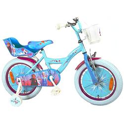 Foto van Disney meisjesfiets frozen 16 inch 25,4 cm meisjes terugtraprem blauw