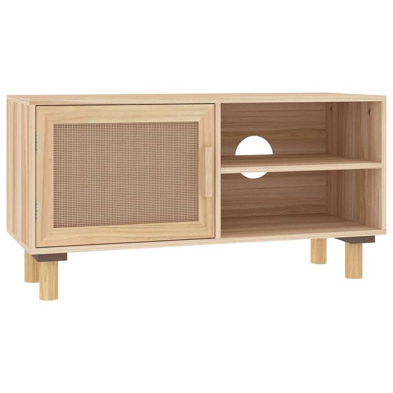 Foto van The living store tv-kast classic - hout - 80x30x40 cm - bruin