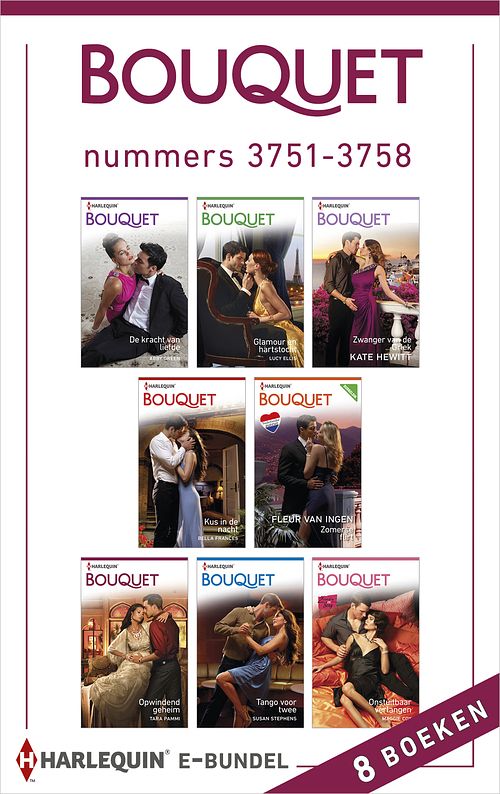 Foto van Bouquet e-bundel nummers 3751-3758 (8-in-1) - abby green, bella frances, kate hewitt, lucy ellis - ebook (9789402524796)