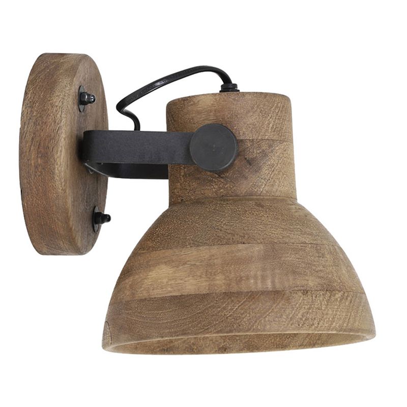 Foto van Light & living ilanio wandlamp hout